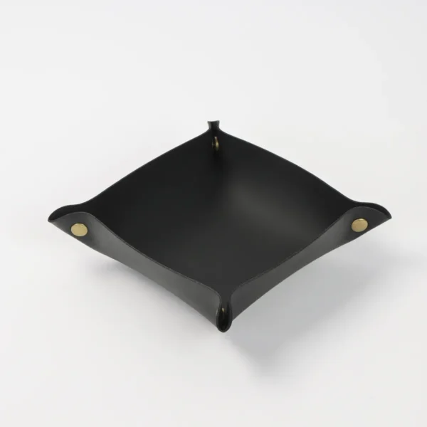 Bandeja Multiuso Ecocuero 15*15 Cm Negra Otten