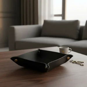 D_NQ_NP_2X_721609-MLA116133060369_082026-F Bandeja Multiuso Ecocuero 15*15 Cm Negra Otten
