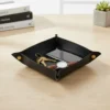 Bandeja Multiuso Ecocuero 15*15 Cm Negra Otten