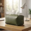 OTTEN CAJA DE PAÑUELOS ECOCUERO VERDE